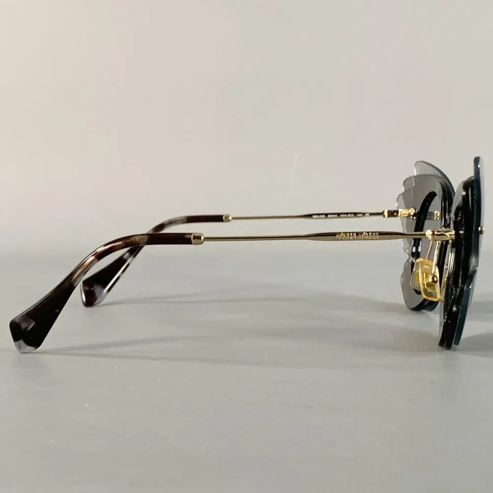 MIU MIU Grey Charcoal Butterfly Acetate Sunglasses